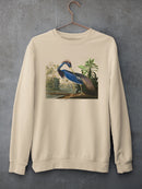 A Tricolored Heron Sweatshirt -John James Audubon Designs