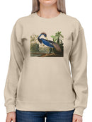 A Tricolored Heron Sweatshirt -John James Audubon Designs
