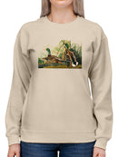 Cute Mallard Ducks Sweatshirt -John James Audubon Designs