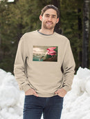 Pink Roseate Spoonbill Sweatshirt -John James Audubon Designs