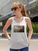 Roseate Spoonbill Racerback Tank -John James Audubon Designs