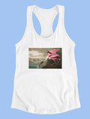 Roseate Spoonbill Racerback Tank -John James Audubon Designs
