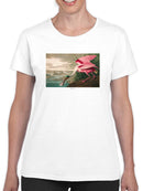 Roseate Spoonbill. T-shirt -John James Audubon Designs