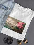 Roseate Spoonbill. T-shirt -John James Audubon Designs