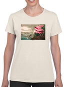 Roseate Spoonbill. T-shirt -John James Audubon Designs