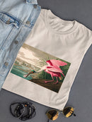Roseate Spoonbill. T-shirt -John James Audubon Designs