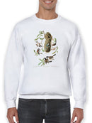 Black-Capt Titmouse Sweatshirt -John James Audubon Designs