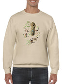 Black-Capt Titmouse Sweatshirt -John James Audubon Designs