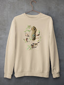 Black-Capt Titmouse Sweatshirt -John James Audubon Designs