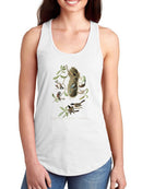 Crested Titmouse. Racerback Tank -John James Audubon Designs