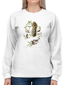 Black-Capt Titmouse Sweatshirt -John James Audubon Designs