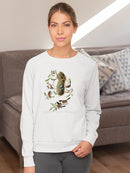Black-Capt Titmouse Sweatshirt -John James Audubon Designs