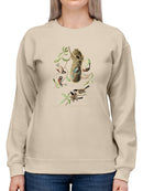 Black-Capt Titmouse Sweatshirt -John James Audubon Designs