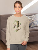 Black-Capt Titmouse Sweatshirt -John James Audubon Designs