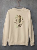 Black-Capt Titmouse Sweatshirt -John James Audubon Designs
