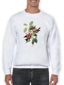 White-Winged Crossbills Sweatshirt -John James Audubon Designs