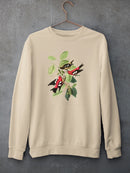 White-Winged Crossbills Sweatshirt -John James Audubon Designs