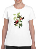 White-Winged Crossbill. T-shirt -John James Audubon Designs