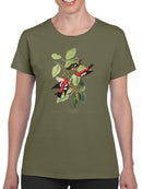 White-Winged Crossbill. T-shirt -John James Audubon Designs
