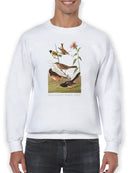 Chestnut Coloured Finch. Sweatshirt -John James Audubon Designs