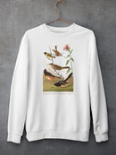 Chestnut Coloured Finch. Sweatshirt -John James Audubon Designs