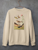 Chestnut Coloured Finch. Sweatshirt -John James Audubon Designs