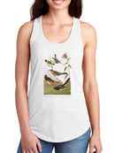 Chestnut Coloured Finch Racerback Tank -John James Audubon Designs