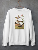 Chestnut Coloured Finch. Sweatshirt -John James Audubon Designs