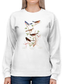 Lazuli Finch. Sweatshirt -John James Audubon Designs