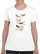 A Lazuli Finch T-shirt -John James Audubon Designs