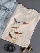 A Lazuli Finch T-shirt -John James Audubon Designs