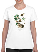 American Redstart Birds T-shirt -John James Audubon Designs