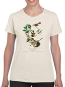 American Redstart Birds T-shirt -John James Audubon Designs