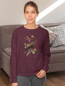 Little Tawny Thrush. Sweatshirt -John James Audubon Designs