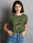 Little Tawny Thrushes T-shirt -John James Audubon Designs