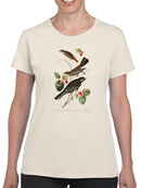 Little Tawny Thrushes T-shirt -John James Audubon Designs