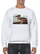 Brown Pelican. Sweatshirt -John James Audubon Designs