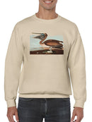 Brown Pelican. Sweatshirt -John James Audubon Designs