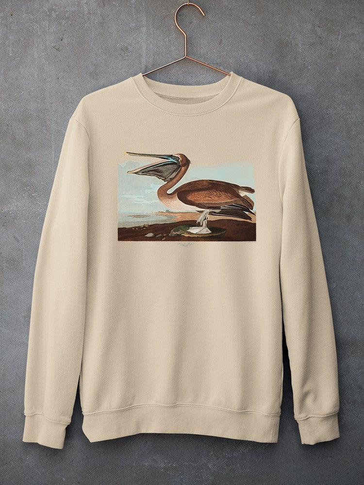 Brown Pelican. Sweatshirt -John James Audubon Designs