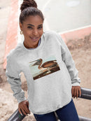 Brown Pelican. Sweatshirt -John James Audubon Designs