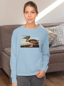 Brown Pelican. Sweatshirt -John James Audubon Designs