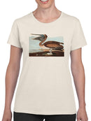 A Brown Pelican T-shirt -John James Audubon Designs