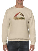 Scarlet Ibis Sweatshirt -John James Audubon Designs
