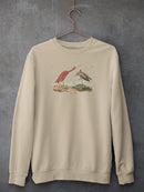Scarlet Ibis Sweatshirt -John James Audubon Designs
