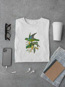 Lime & Cerulean Parrots Ii T-shirt -John Gould Designs