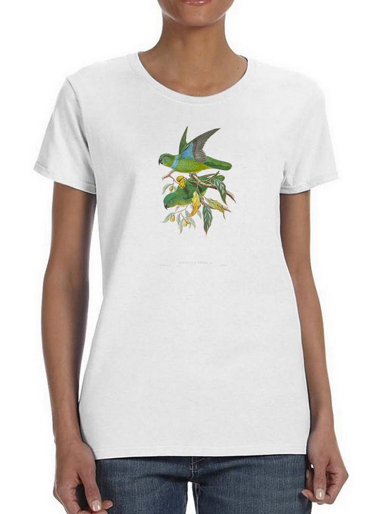 Lime & Cerulean Parrots Ii T-shirt -John Gould Designs