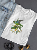 Lime & Cerulean Parrots Ii T-shirt -John Gould Designs