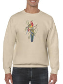 Tropical Parrots Iv Sweatshirt -John Gould Designs