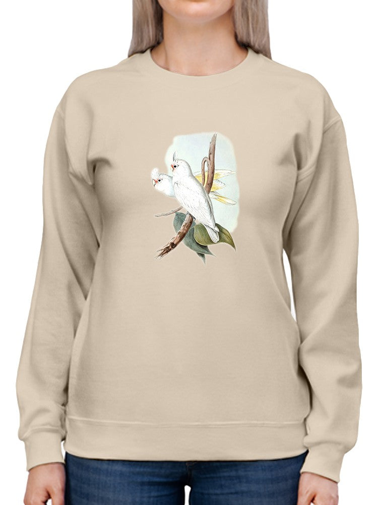 Ua Ch Pastel Parrots Ii Sweatshirt -John Gould Designs