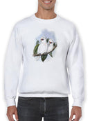 Pastel Parrots Iv Sweatshirt -John Gould Designs